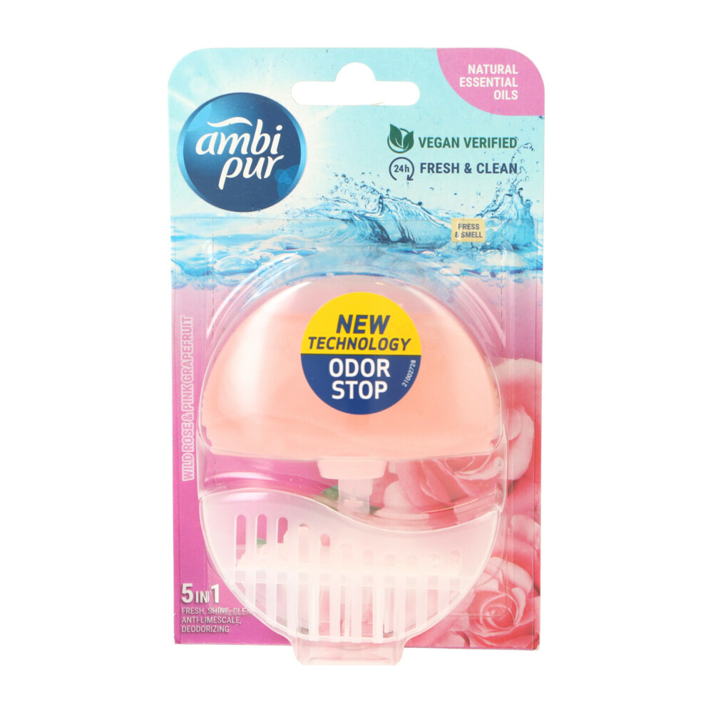 Ambi Pur Toiletblok Starterkit 5in1 Wild Rose&Pink Grapefruit