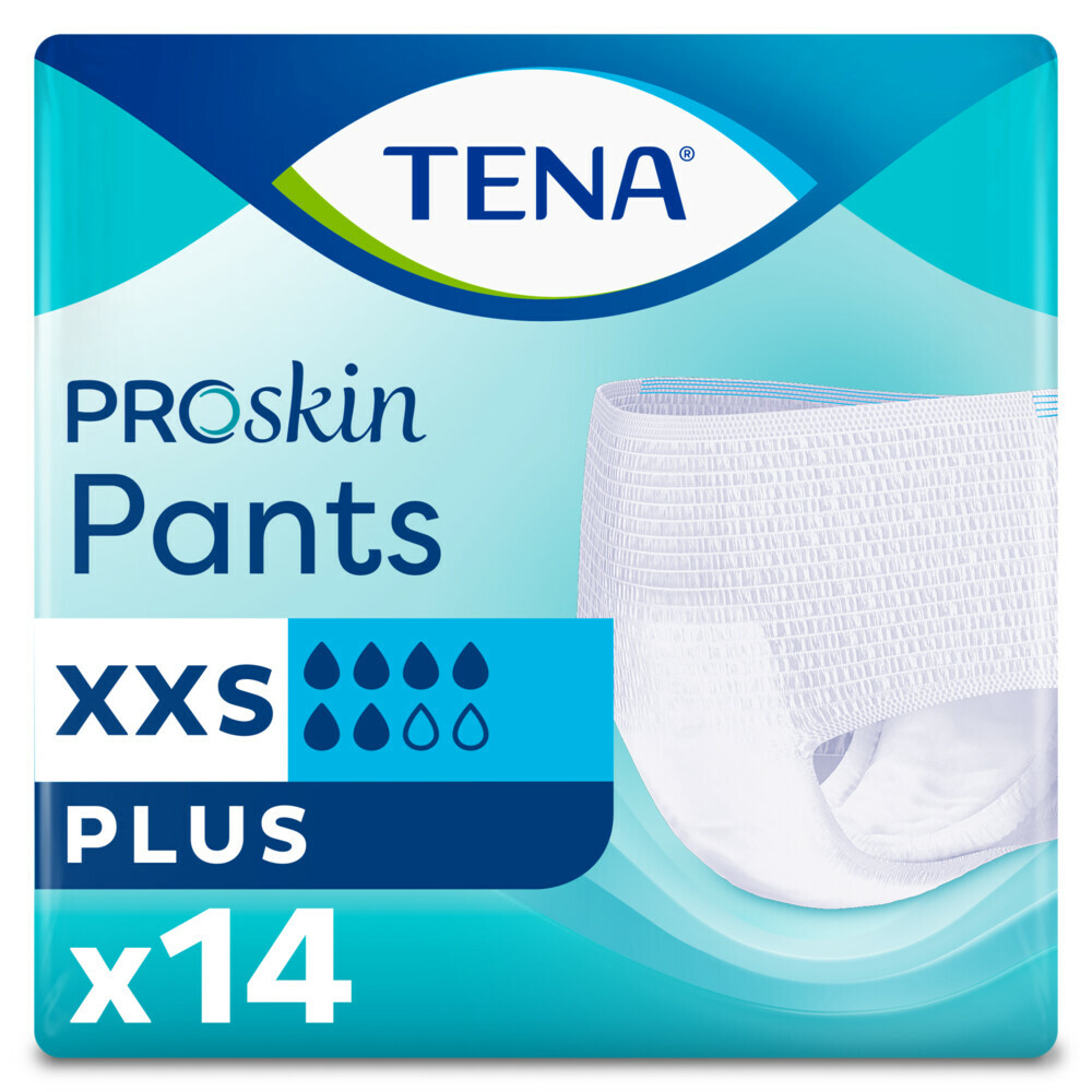 4x TENA Pants Plus ProSkin XXS 14 stuks