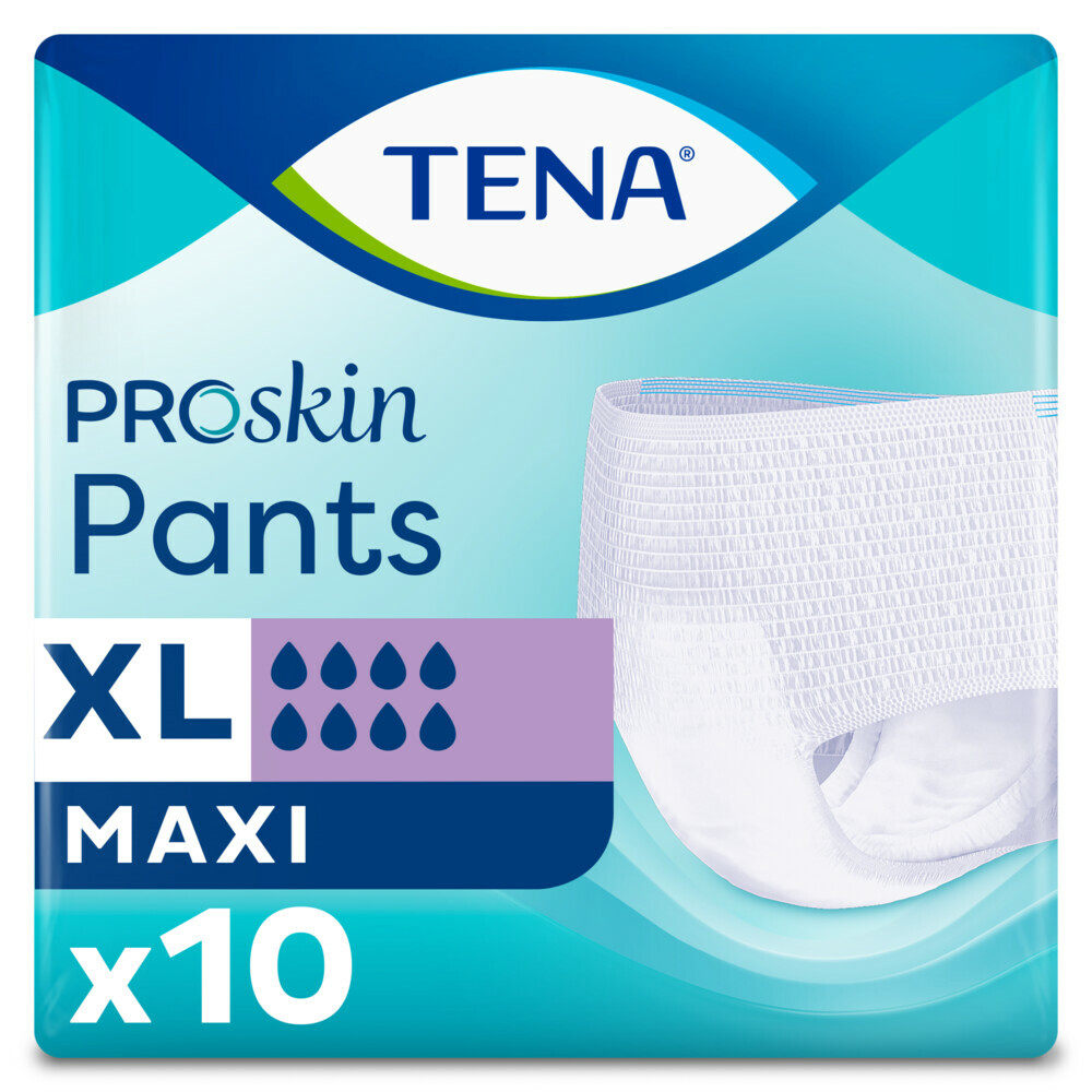 4x TENA Pants Maxi ProSkin Extra Large 10 stuks