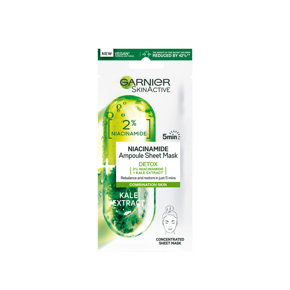 Garnier SkinActive Tissue Gezichtsmasker Boerenkool&Niacinamide