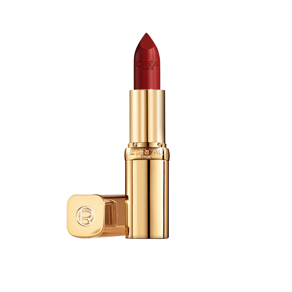 3x L'Oréal Lipstift Color Riche Satin 124 S'il Vous Plait Rood