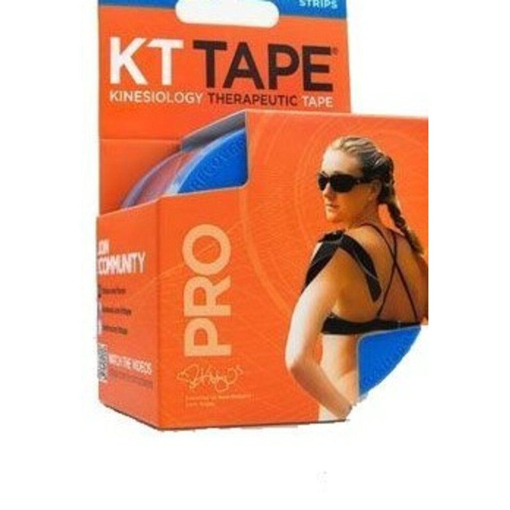 KT Tape Pro Synthetic Precut 10  Sonic Blue