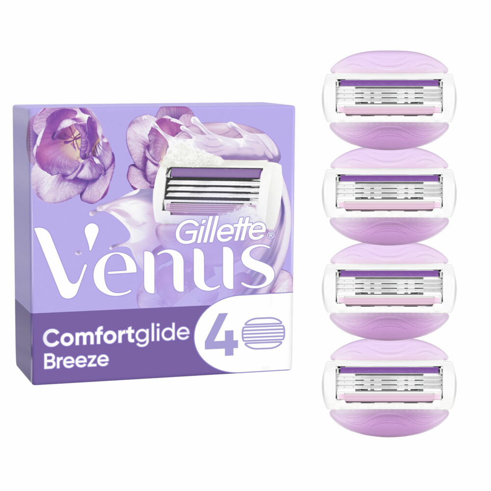 10x Gillette Venus Scheermesjes Comfortglide Breeze 4 stuks met grote korting