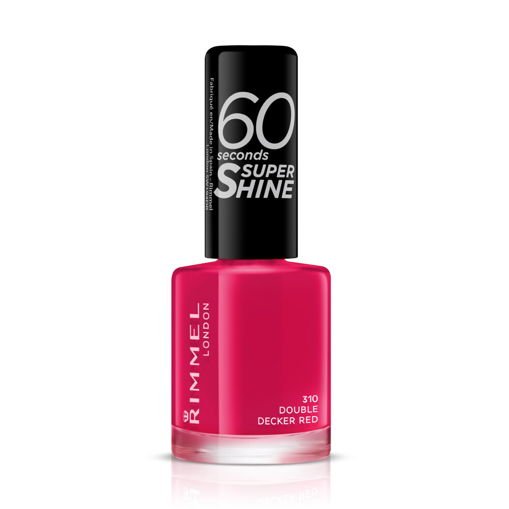 Rimmel 3x London 60 Seconds SuperShine Nagellak 310 Double Decker Red