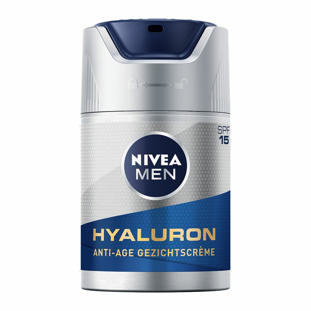 6x Nivea Men Anti-Age Hyaluron Gezichtcrème SPF 15 50 ml