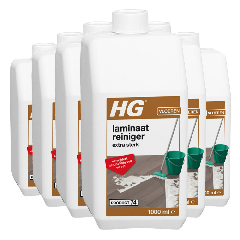 6x HG Laminaatreiniger Extra Sterk 1 liter