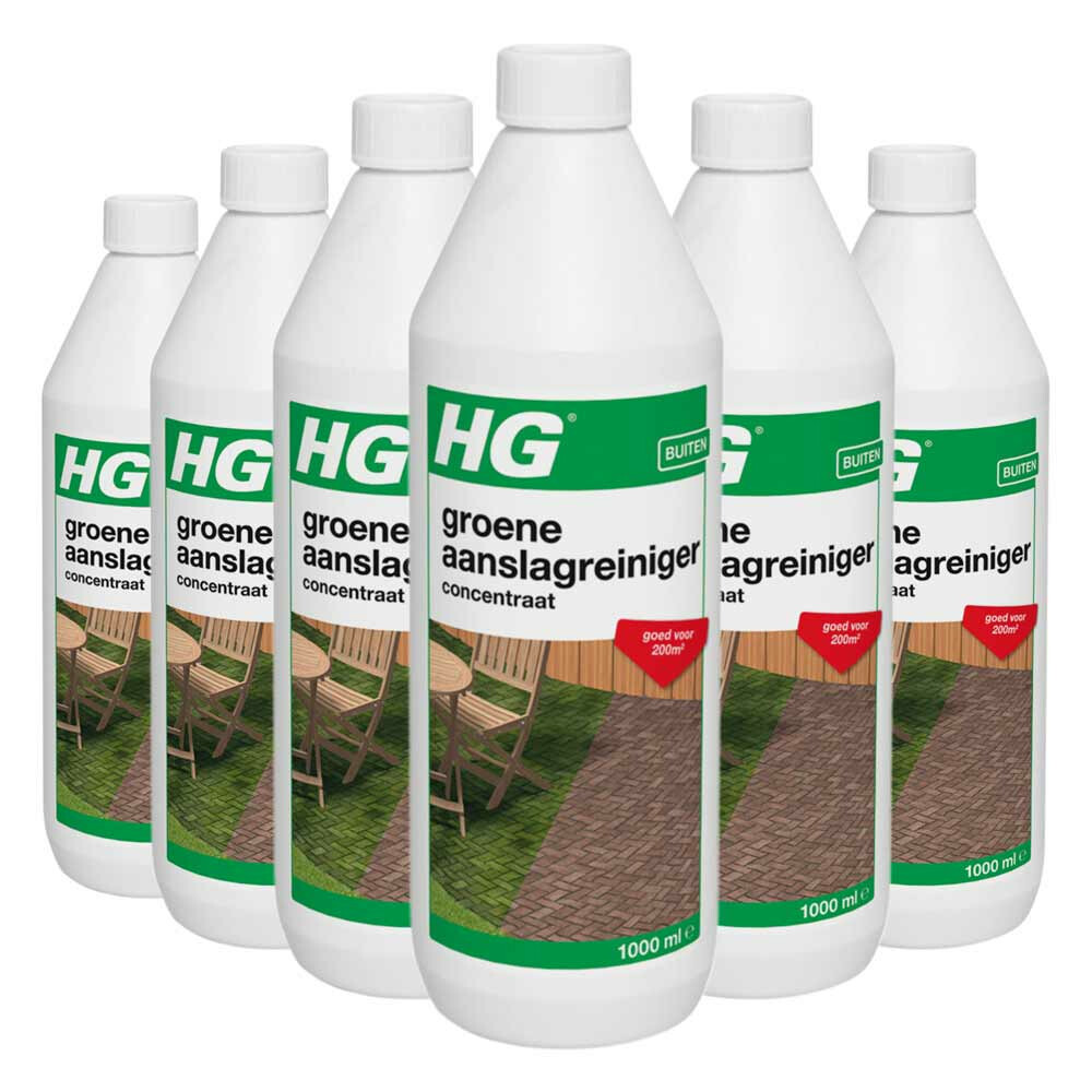 6x HG Groene Aanslagreiniger 1 liter
