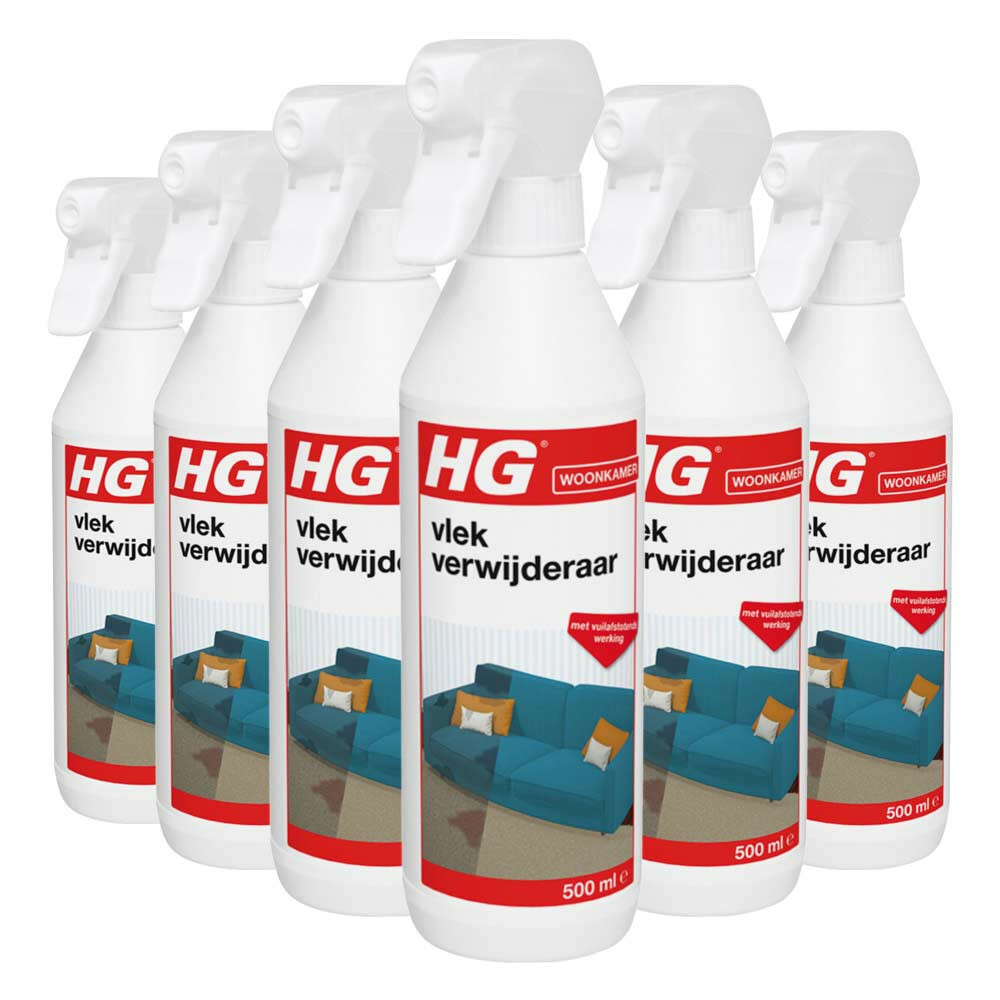 6x HG Vlekverwijderaar 500 ml