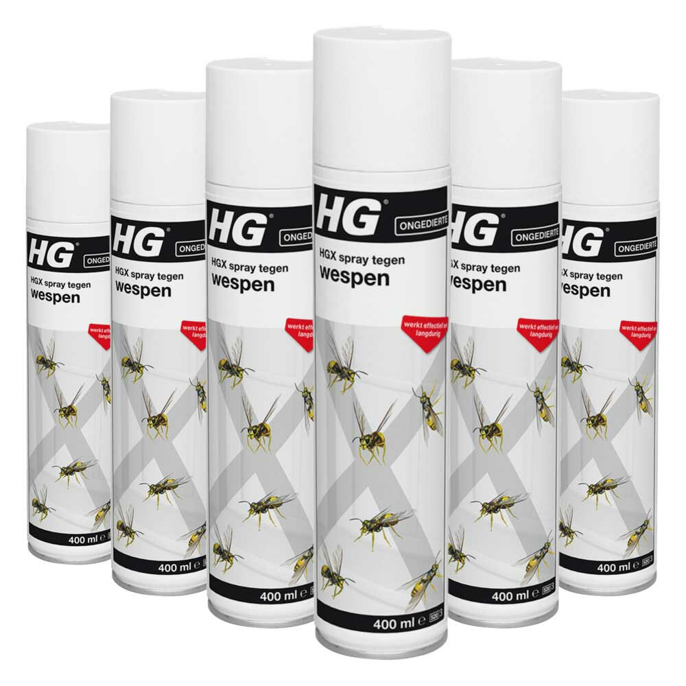 6x HG X Spray Tegen Wespen 400 ml