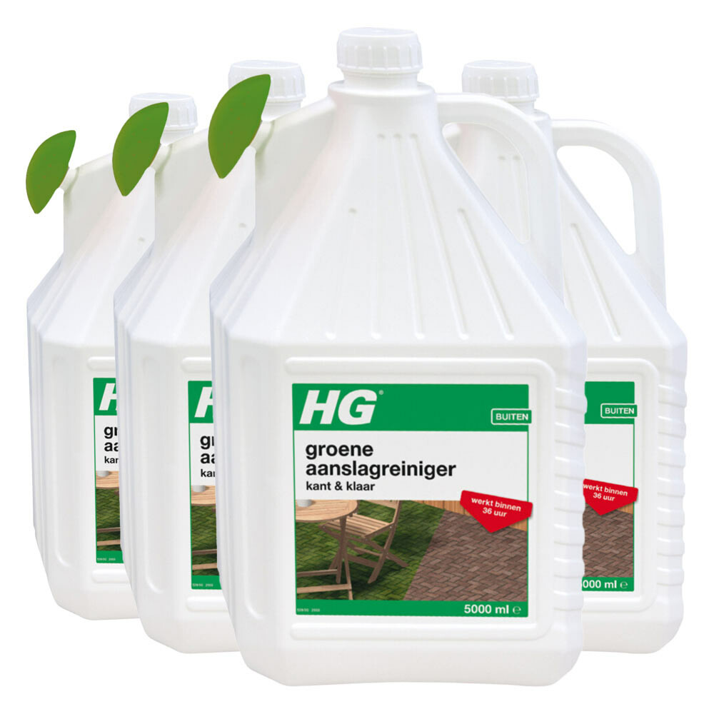 4x HG Groene Aanslag Reiniger Kant&Klaar 25m2 5 liter