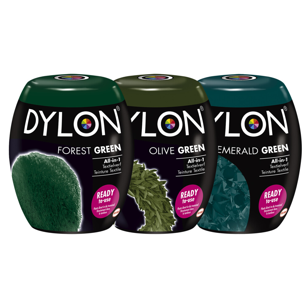 automaat Gedachte Spanning Dylon Textielverf - Forest Green, Olive Green & Emerald Green Pakket |  Plein.nl