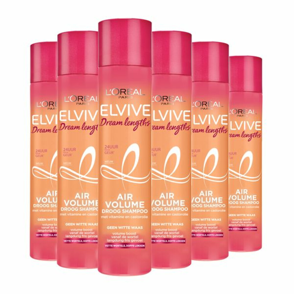 6x L'Oréal Dream Lengths Dry Shampoo 200 ml