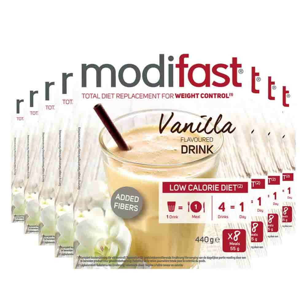 8x Modifast Intensive Milkshake Vanille 8 x 55 gr