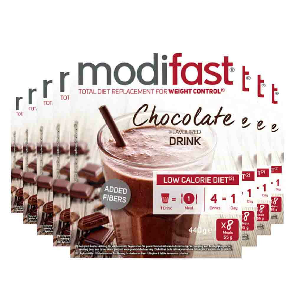 8x Modifast Intensive Milkshake Chocolade 8 x 55 gr