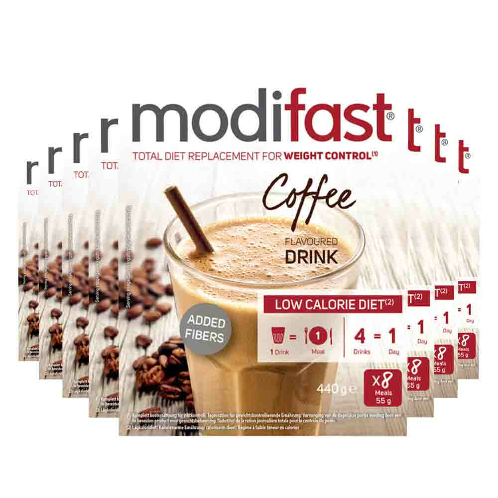 8x Modifast Intensive Milkshake Koffie 8 x 55 gr