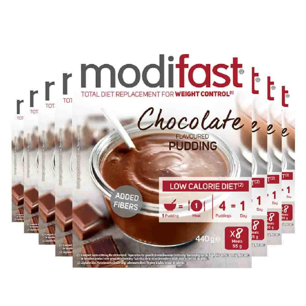 8x Modifast Intensive Pudding Chocolade 8 x 55 gr