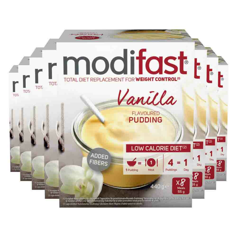 8x Modifast Intensive Pudding Vanille 8 x 55 gr