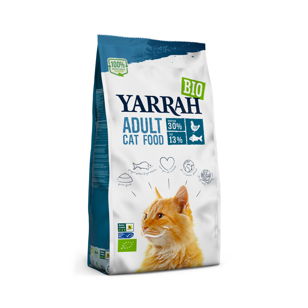 Yarrah Biologisch Kattenvoer Adult Vis 800 gr