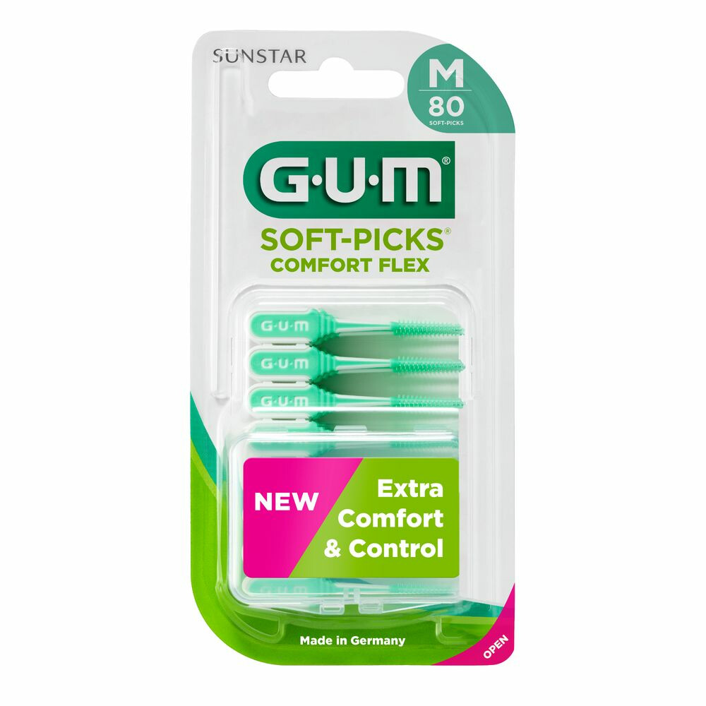 GUM Soft-Picks Comfort Flex Regular Medium 80 stuks met grote korting
