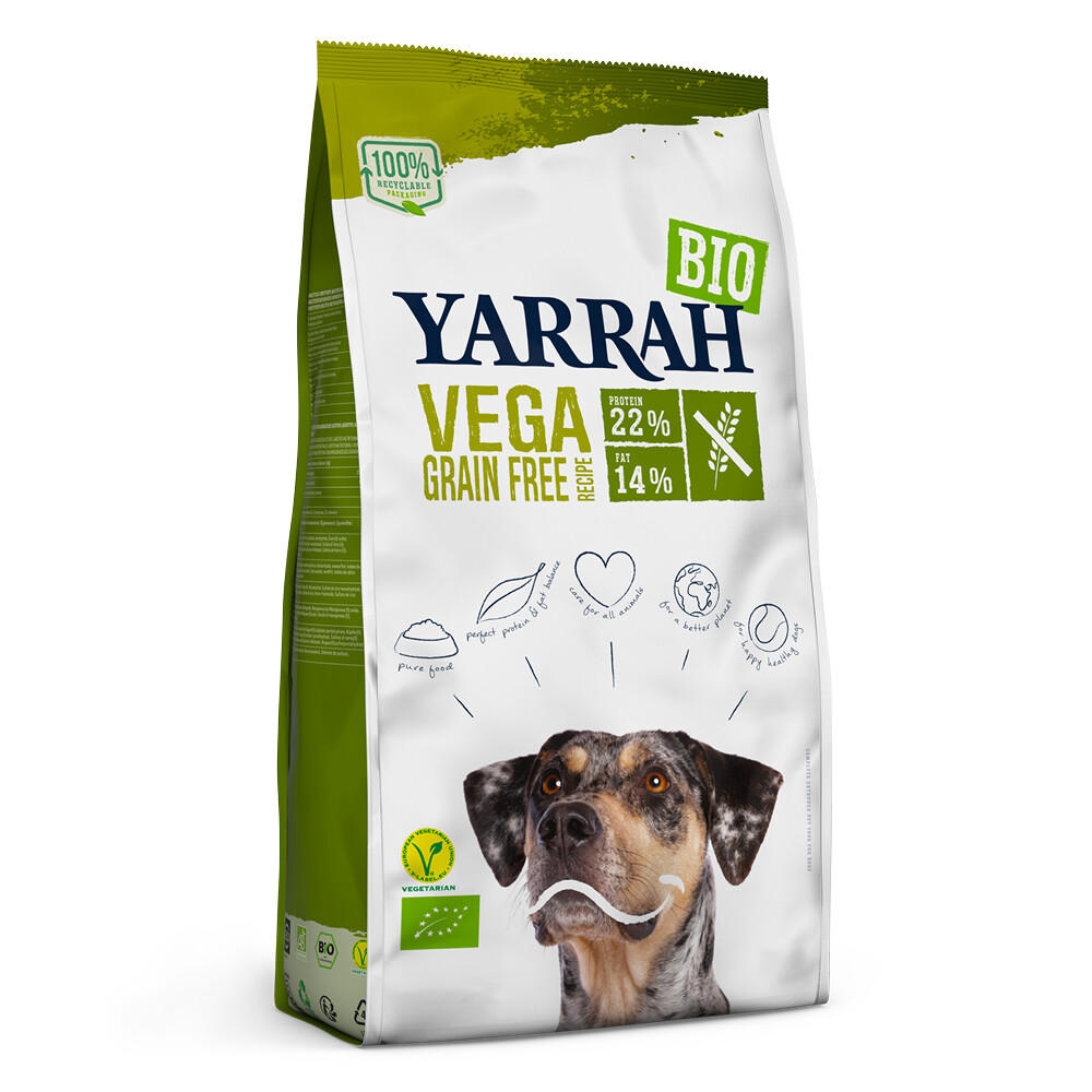 4x Yarrah Bio Hondenvoer Vegetarisch Tarwe Vrij 2 kg