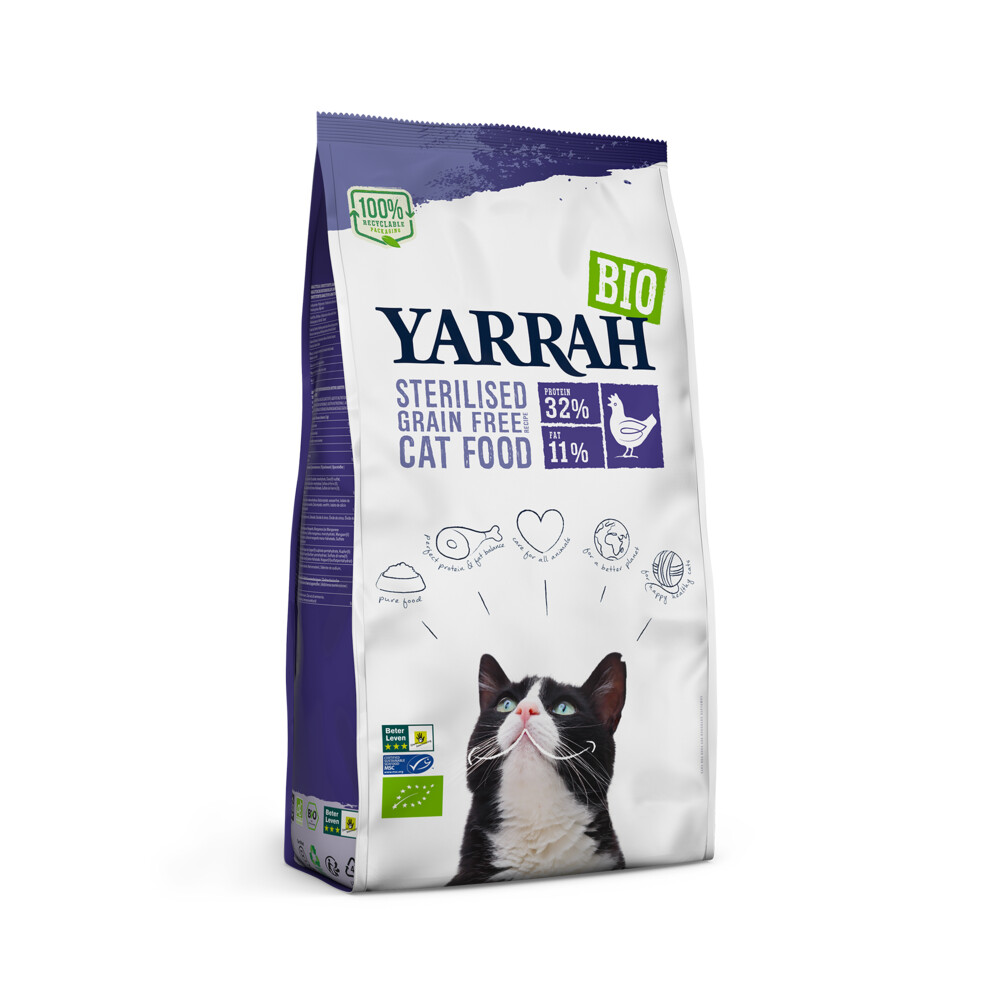 Yarrah Biologisch Kattenvoer Sterilised 700 gr