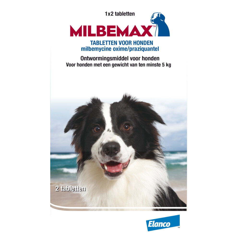 Elanco Milbemax Hond Anti wormenmiddel 2 tab 10-50kg
