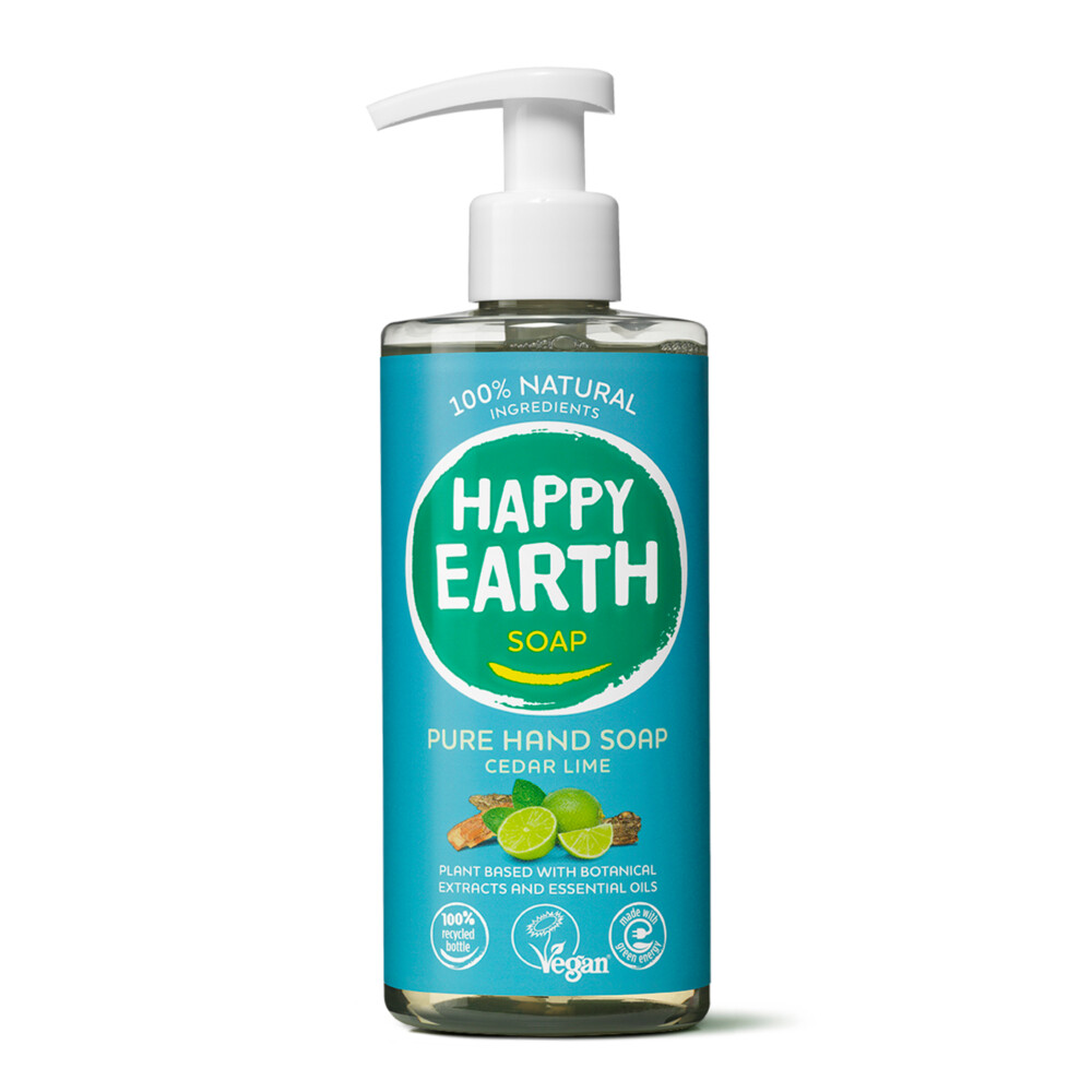 Happy Earth 100% Natuurlijke Handzeep Cedar Lime 300 ml