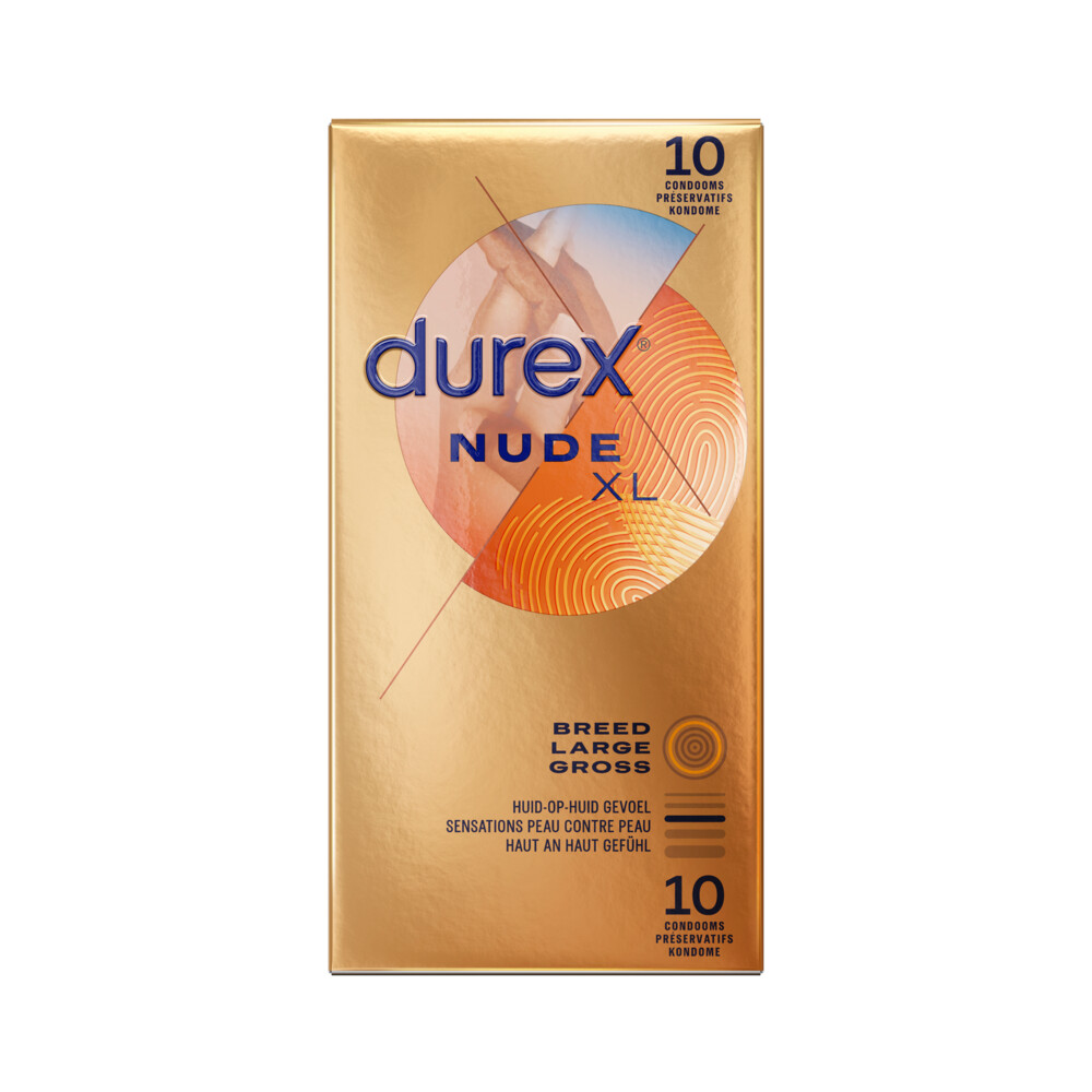 2x Durex Condooms Nude XL 10 stuks