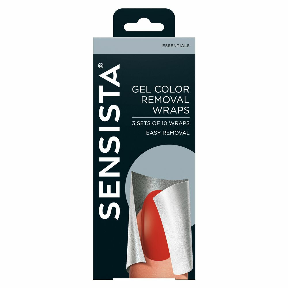 6x Sensista Gel Color Removal Wraps 3 x 10 stuks