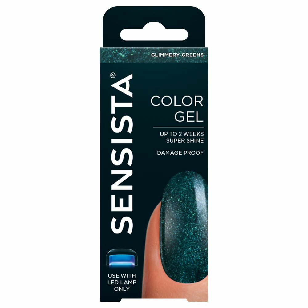 Sensista 6x  Color Gel Glimmery Greens 7,5 ml