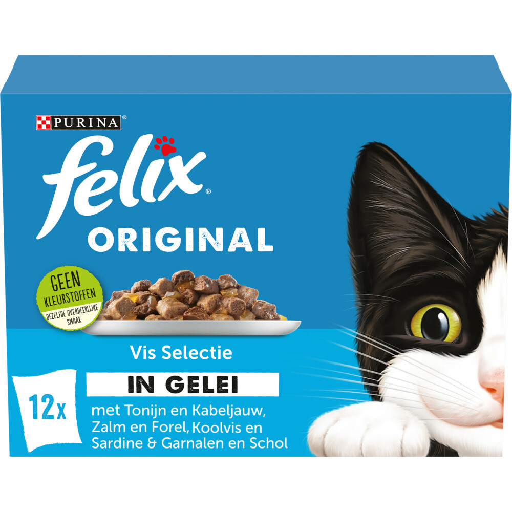 Felix Original Vis Selectie in Gelei 12 x 85 gr