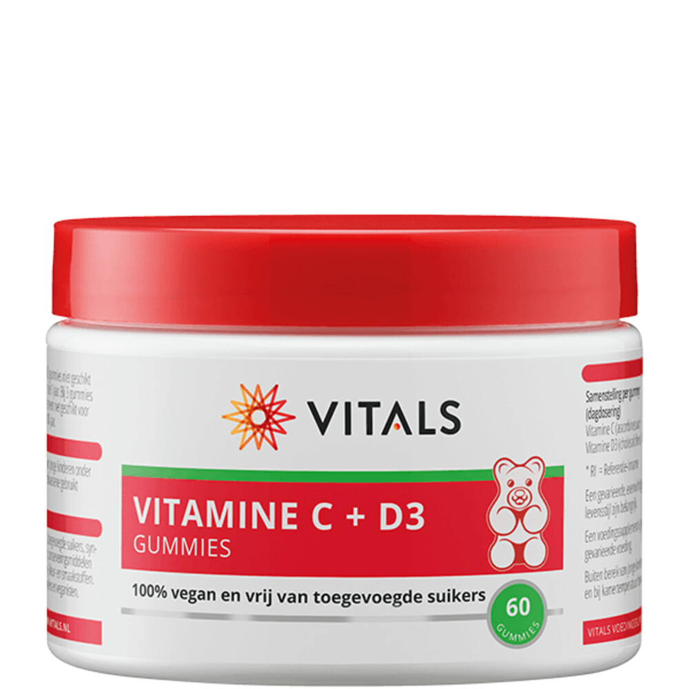 Vitals Vitamine C = D3 Gummies (60st)