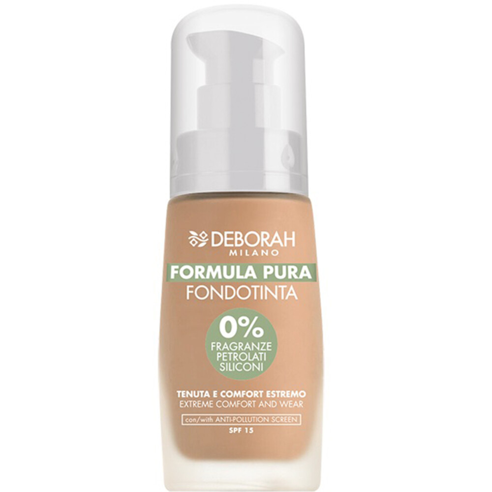 Deborah Milano Nr. 3.2 Hazelnut Fondotinta Formula Pura Foundation 30 ml