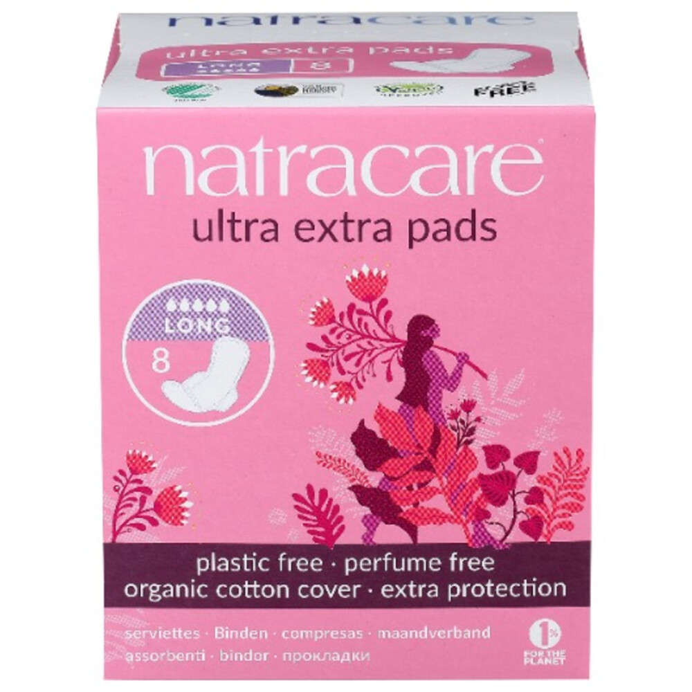 Natracare Maandverband Ultra Extra Long 8 stuks