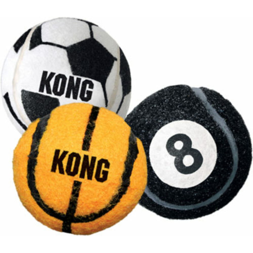 Kong Sportballen M 3 stuks