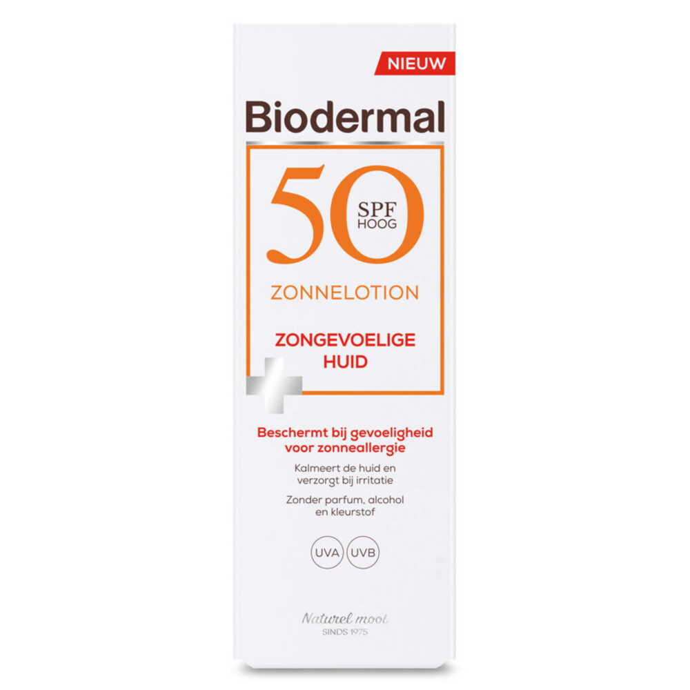 3x Biodermal SPF 50 Zonnelotion Gevoelige Huid 100 ml