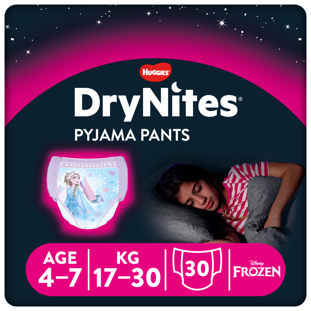 Huggies Luiers Drynites Girl 4-7jaar Voordeelverpakking