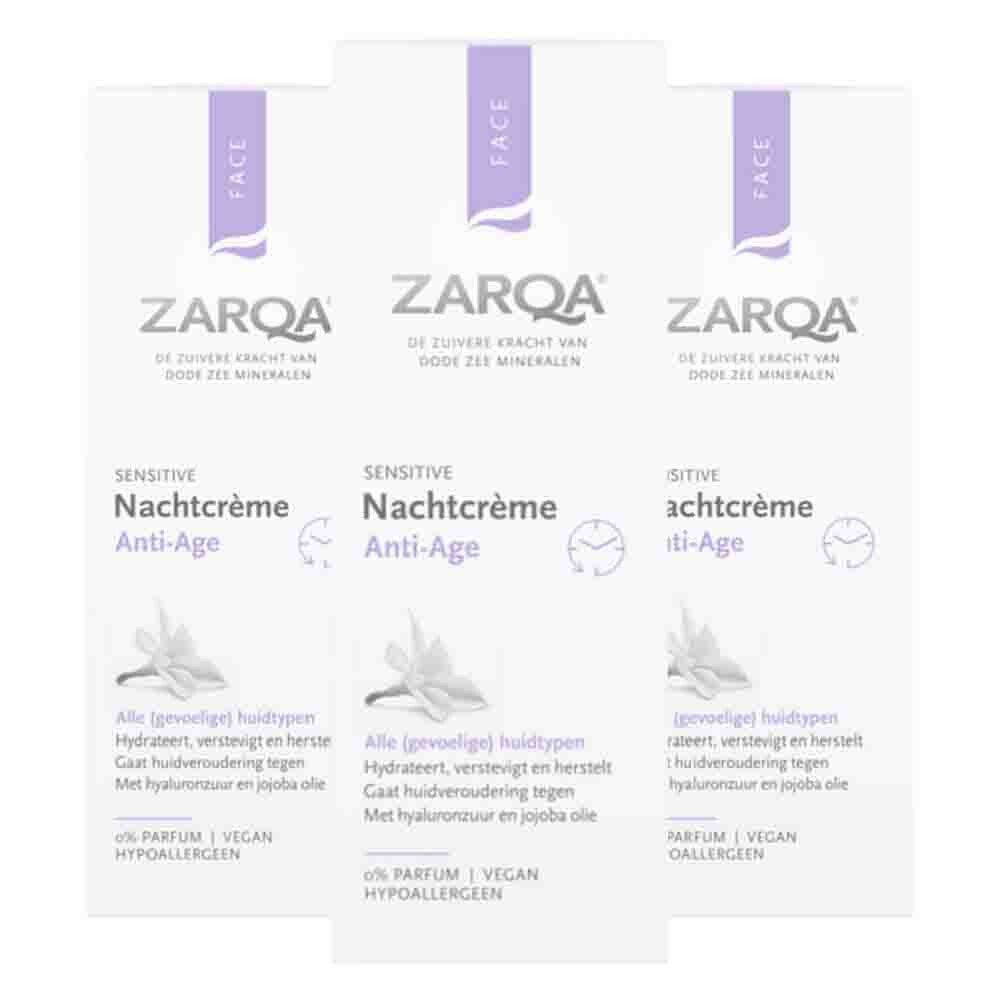 3x Zarqa Anti-Age Nachtcrème 50 ml