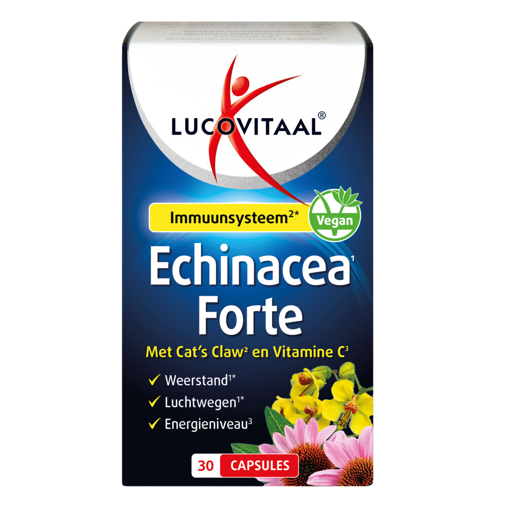 2+2 gratis: Lucovitaal Echinacea Forte Met Cat's Claw 30 capsules