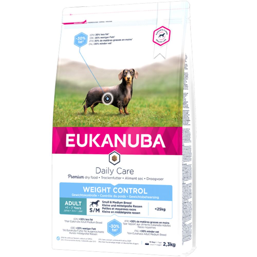 Eukanuba Daily Care Weight Control Small Medium Kip 2.5 kg