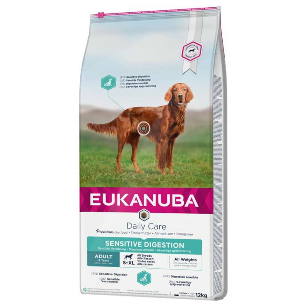Eukanuba Daily Care Adult Sensitive Digestion Hondenvoer 12 kg