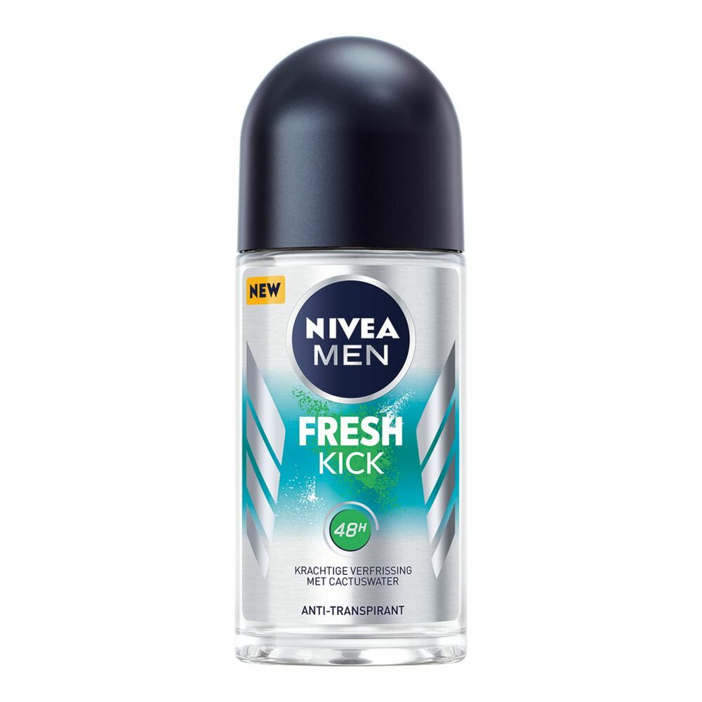 16x Nivea Men Anti-Transpirant Roll-On Fresh Kick 50 ml