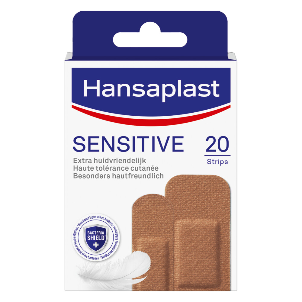 2x Hansaplast Sensitive Pleister Medium 20 stuks