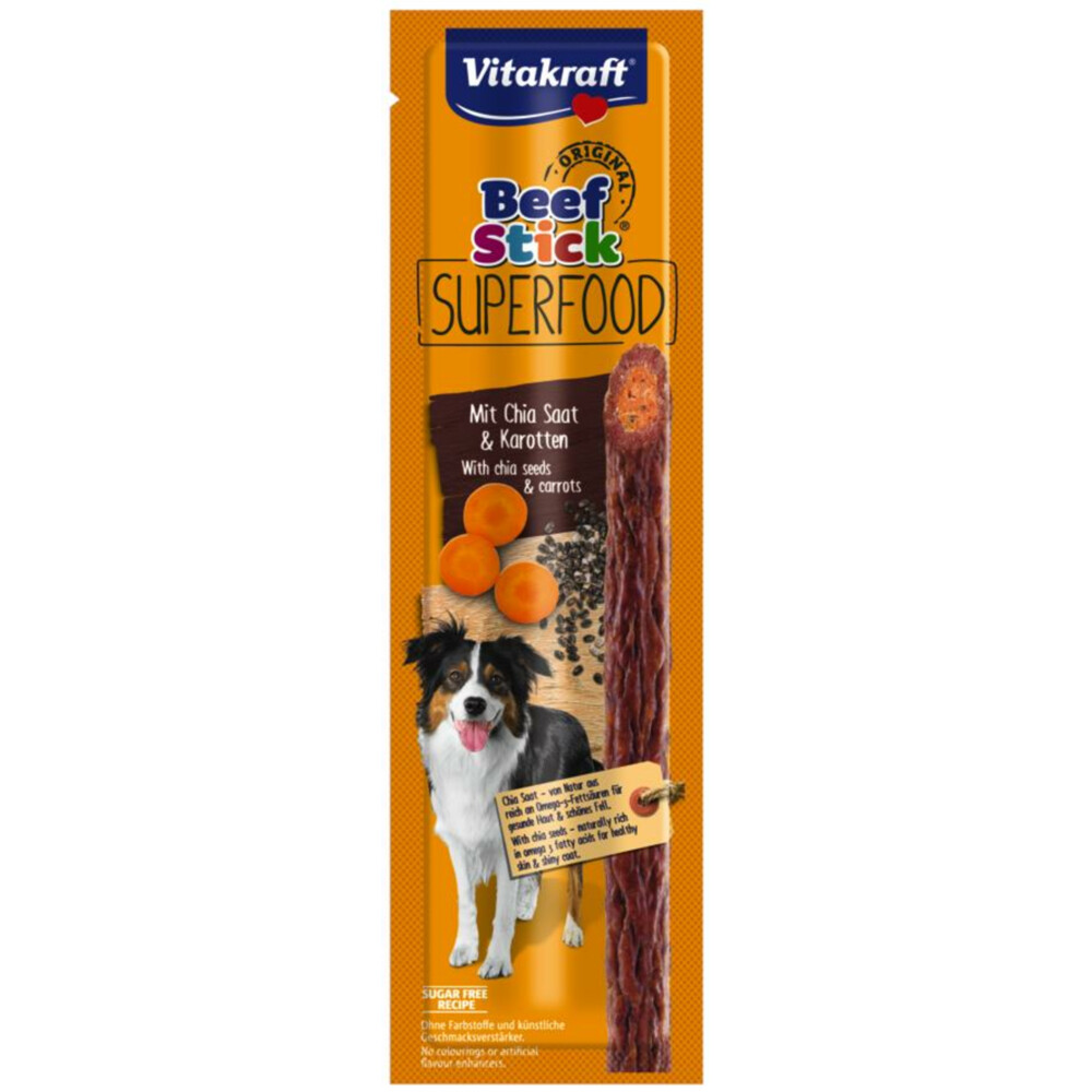 Vitakraft Beef Stick Superfood 25 g Hondensnacks Rund&Wortel