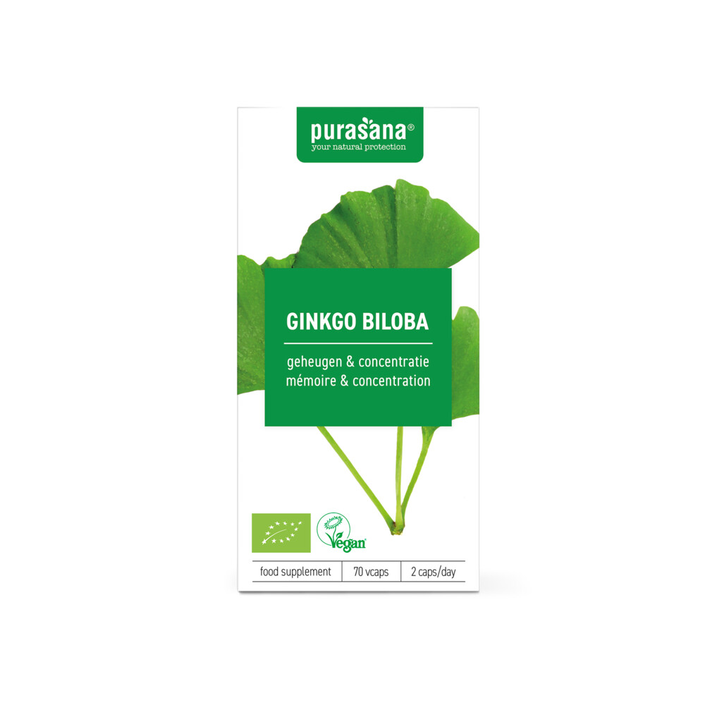 Purasana Ginkgo Biloba 70 vegacapsules
