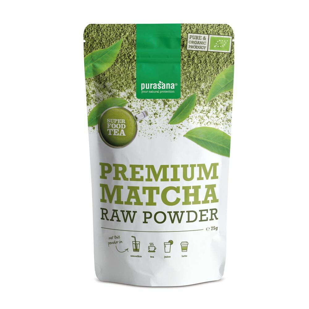6x Purasana Matcha Poeder Premium Bio 75 gr