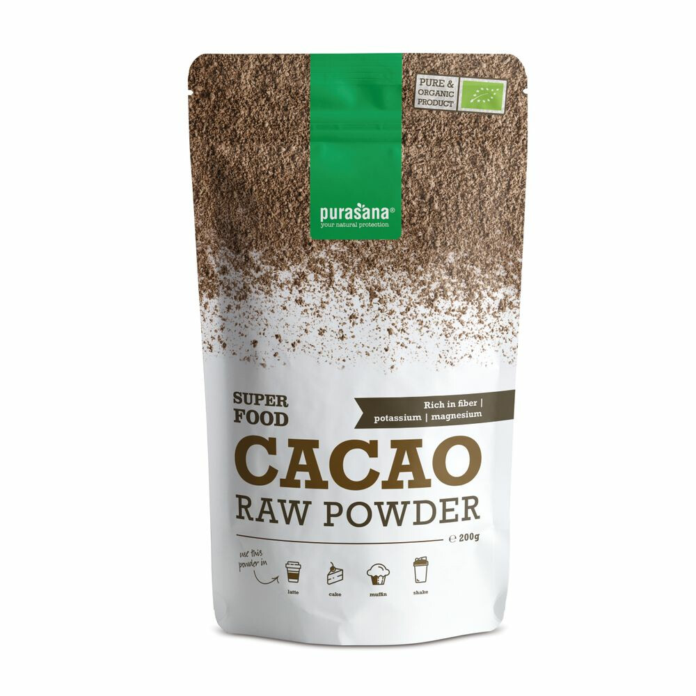 36x Purasana Superfood Cacaopoeder Bio 200 gr