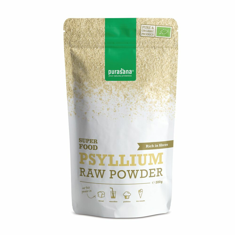 3x Purasana Superfood Psyllium Poeder Bio 200 gr