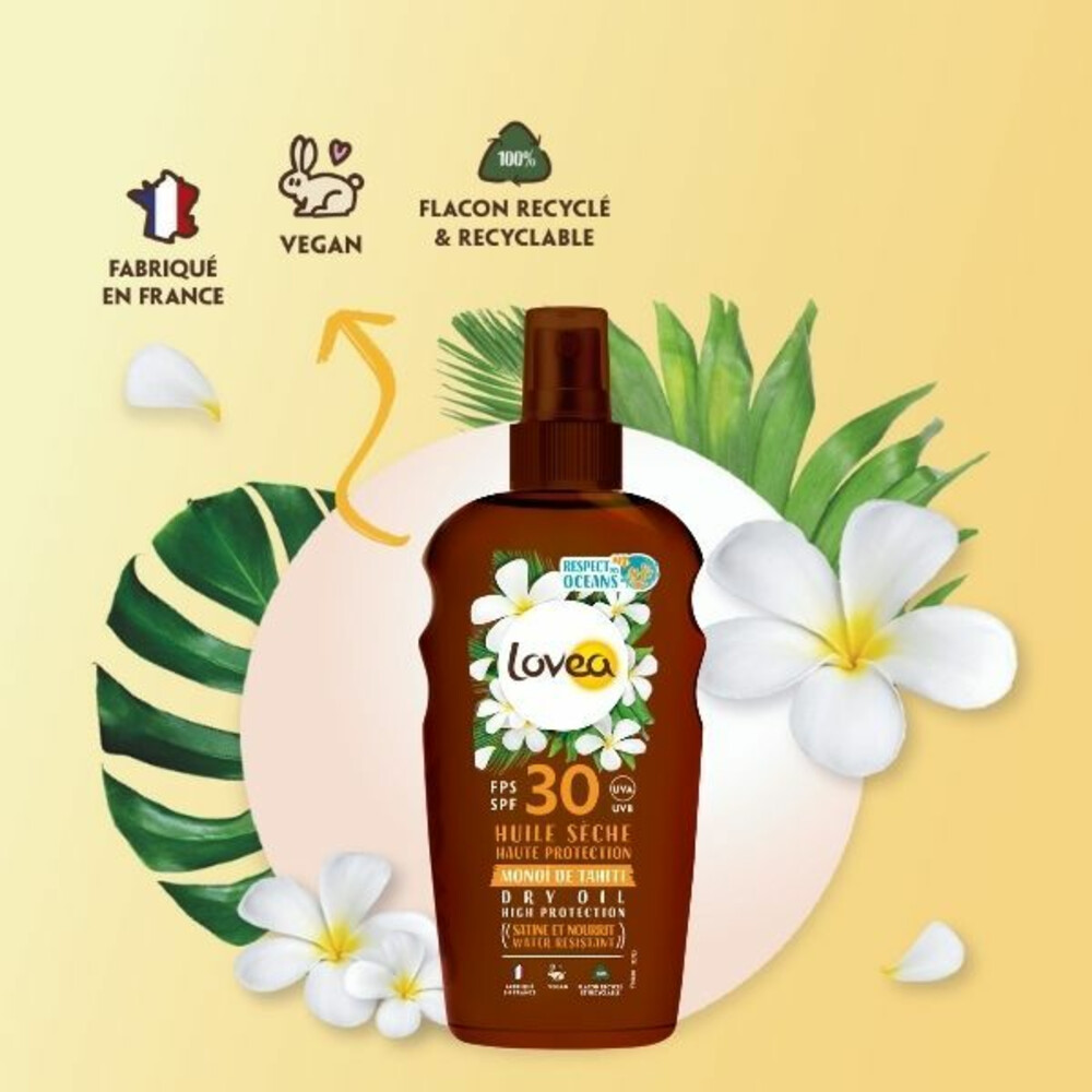 Lovea Dry Oil Spray Zonnebrand SPF30 150 ml Plein.nl