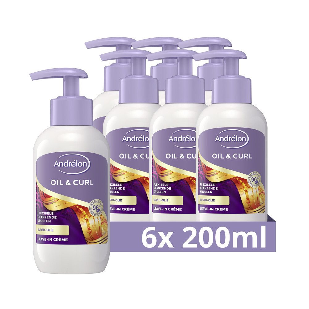 Andrelon Special Oil & Curl haarcrème 6 x 200 ml